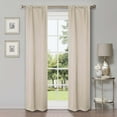 thumbnail image 5 of Superior Shimmer Blackout Curtains, Rod Pocket, Set of 2, 26" X 84", Ivory, 5 of 5