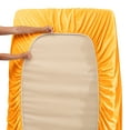 thumbnail image 3 of Clara Clark 1800 Microfiber Collection 18" - 21" Extra Deep Pocket Fitted Sheet, Twin XL Size, Yellow, 3 of 8