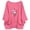 A-Hot Pink, variant on Women's Pullover Round Neck 3/4 Sleeve Cotton Linen Pullover with Daisy and Lavender Floral Print Everyday Leisure and Travel