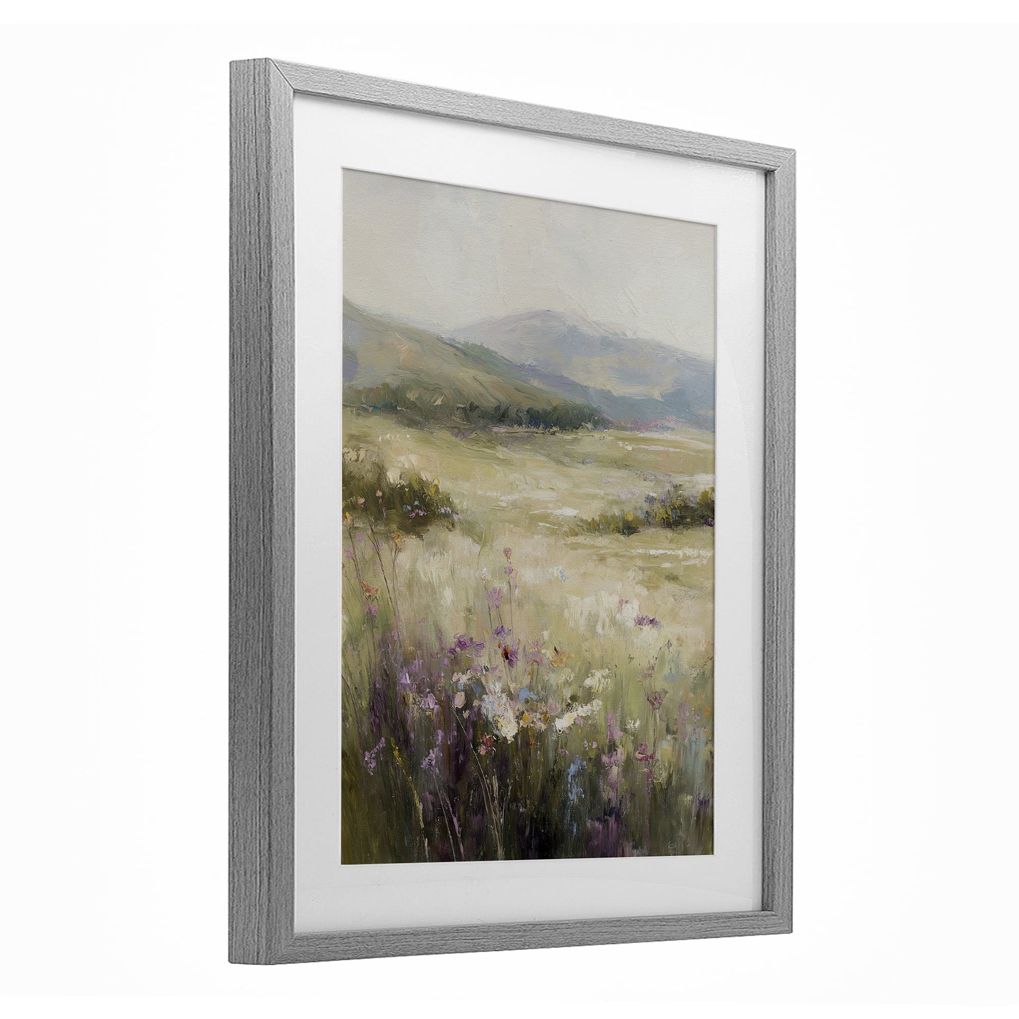 Stupell Industries Fields Of Serenity Gray Framed Print Under Glass, design by Svetlana Aleynikova
