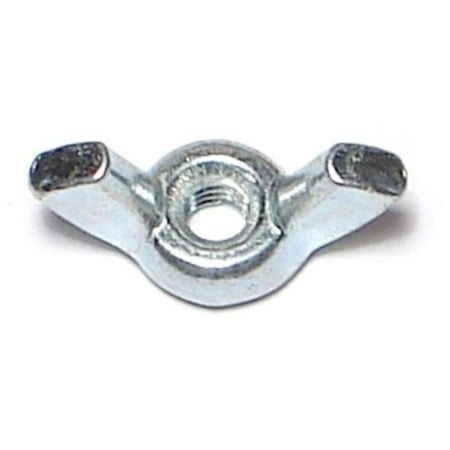 

#8-32 x 29/32 Zinc Plated Steel Coarse Thread Cold Forged Wing Nuts WNS-139