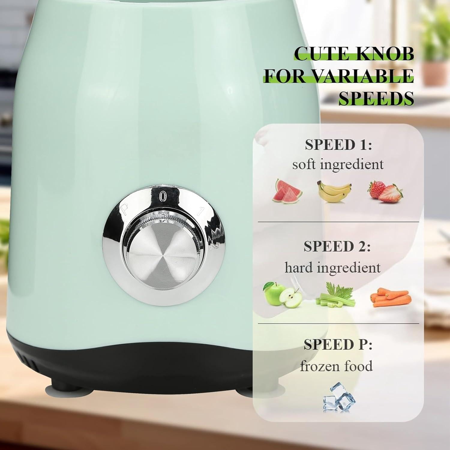 Portable Smoothie Blender, Max 1000W Personal Blender For Shakes And Smoothies, 12Pcs Coffee Grinder And Countertop Blenders Combo For Kitchen, Non-Bpa（Green）