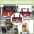 thumbnail image 4 of COEQINE Christmas Santa Claus Wheelchair Armrest Side Hanging Storage Bag for Adults Wheelchair Side Organizer Storage Bag Armrest Pouch Power Wheelchair Side Bag Armrest Pouch, 4 of 7