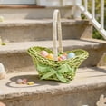 thumbnail image 6 of Wmkox8yii Handheld Plastic Woven Mini Basket,Boat-Shaped Easter Flower Basket with Bow for Party Favors Storage, 6 of 6