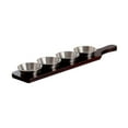 thumbnail image 3 of Juego de platos para , plato para servir con soporte, bandeja para aperitivos, plato para aperitivos, bandeja multifunción para condimentos de Plata con 4 rejillas., 3 of 8