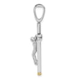 thumbnail image 5 of Diamond2Deal 14K Two-tone Gold Crucifix Pendant for Women (L- 1.58 inch, W- 0.82 inch), 5 of 6