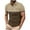 Beige, variant on Mens Shirts Moisture Wicking Short Sleeve Printed Quick Dry Athletic Golf Tees Performance Golf Shirts
