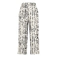 thumbnail image 4 of Guluxicc Womens Cotton Lounge Pants with Pockets Elastic Waist Drawstring Loose Straight Leg Trousers for Sleepwear, 4 of 4