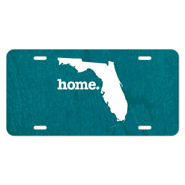 Florida FL Home State Novelty Metal Vanity License Tag Plate Textured