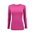 thumbnail image 4 of LovelyWholesale Long Sleeve Round Neck Round Neck Skinny Women's T-shirt, 4 of 5