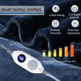thumbnail image 4 of Kata Westinghouse Electric Blankets Flannel Heating Blanket Navy, 4 of 6