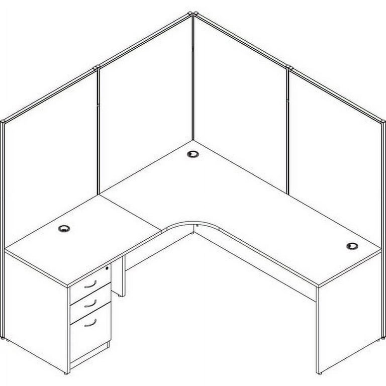 Lorell Essentials Series Bowfront Desk Shell - 70.9 Lorell Essentials Series Bowfront Desk Shell - 70.9