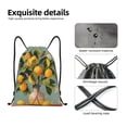 thumbnail image 4 of Fotbe Retro Warm Lemon Flower Bolsa Mochila con Cordón Estampada, Bolsa de Gimnasio Deportiva, Bolsa Cinch, Bolsa con Cordón para Hombres y Mujeres-Medium, 4 of 6