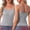 Gray, variant on DARING DIVA Women's Camisole Lounge Built-in Bra U Back Tank Tops S Red