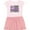 Pink With Stripes, variant on Inktastic Epilepsy Awareness Purple Ribbons and Flag Girls Toddler Dress