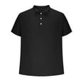 thumbnail image 4 of Yiliang T Shirts for Men Business High Quality Mens T Shirt Henley Style Button Fly Garment Super Soft Fabric Stretchy and Comfortable Top for Formal Occasion, 4 of 6