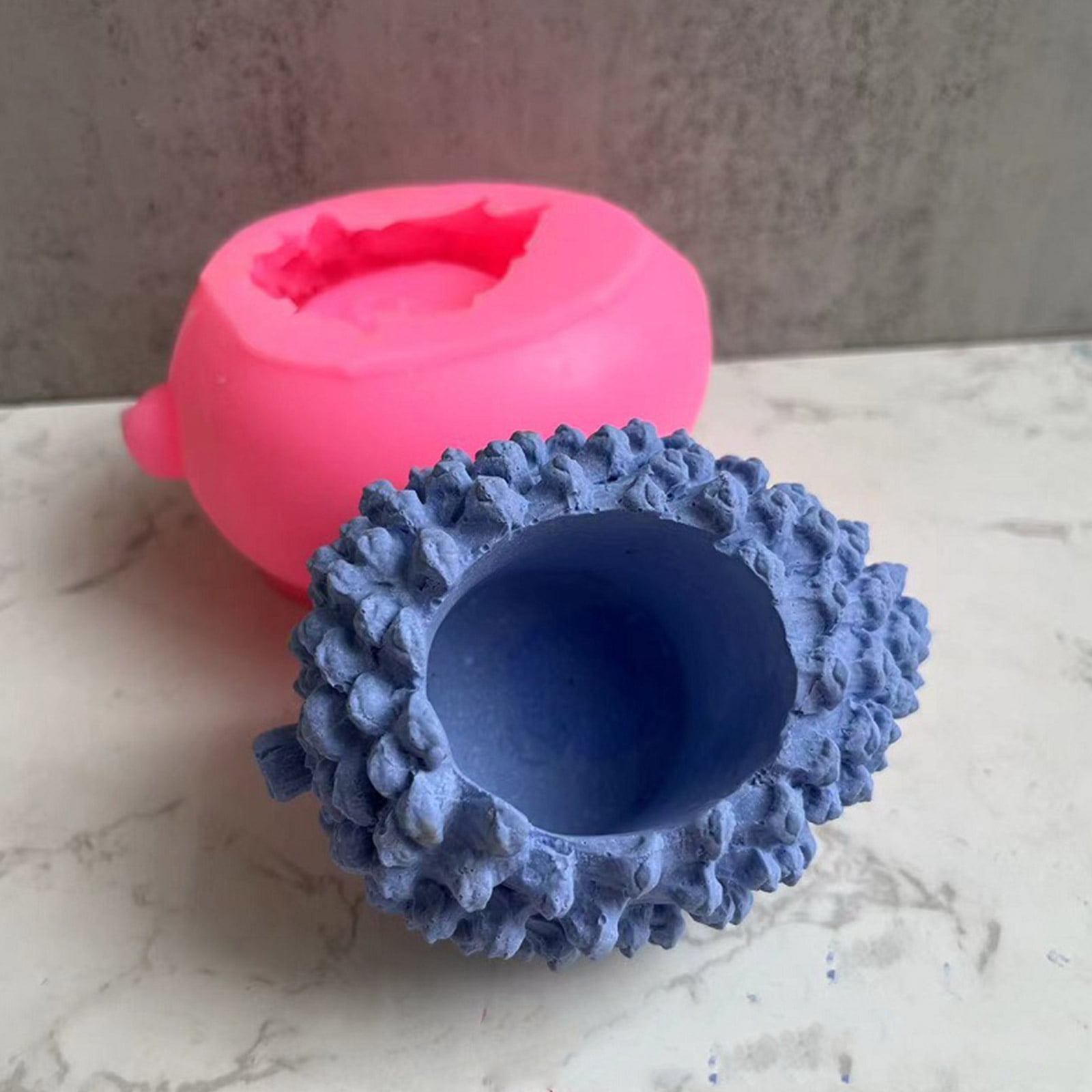 BQBQERT Holder Resin Mold,Cement Gypsum Flower Silicone Epoxy Resin Casting for Jewellery Storage Box