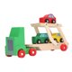 thumbnail image 4 of Camión remolque de madera, coche de juguete para niños, divertido camión portador simulado, juguete para juego de imitación educativo, 4 of 14