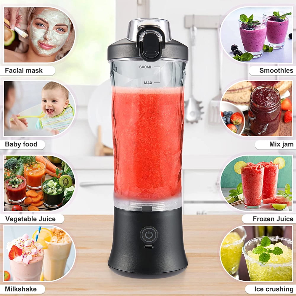 Blend on the Go: iFitz Portable 6 Blade USB Rechargeable Blender Bottle -  Your Perfect Travel Companion for Fresh Fruit Juices, Smoothies, and  Ice-Crushing Nutrition Extraction! - iFitz USA