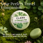Nature Skin Shop 2-in-1 Moisturizing Shampoo and Conditioner Bar, Hydrating Solid Cleanser & Conditioner for Dry Hair, Sulfate-Free