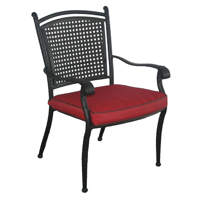 Savannah Aluminum Rattan Dining Chair - Set of 4 - Walmart.com