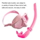 thumbnail image 5 of Advancent Tubos de esnórquel plegables de silicona Snorkel Diving Accessories Underwater Professional Universal Snorkels Red Deportes acuáticos Rojo, 5 of 6