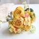 thumbnail image 3 of Ramo de flores artificiales, hortensias, peonías, bayas, arreglo floral sintético de 5 cabezas para centros de mesa de bodas y decoración del hogar, 3 of 5