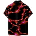 thumbnail image 3 of WILLBEST Mens Long Sleeve Shirts Casual New Printing 3D Digital Printing Casual Loose Short Sleeve Shirt, 3 of 4