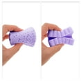 thumbnail image 4 of Unique Bargains 1 Pc Reusable Sponge Face Scrubber Thickening for Removing Makeup 4.33"x3.15" Purple, 4 of 5