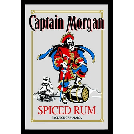 Captain Morgan Spiced Rum - Bar Mirror / Decor Mirror (Classic