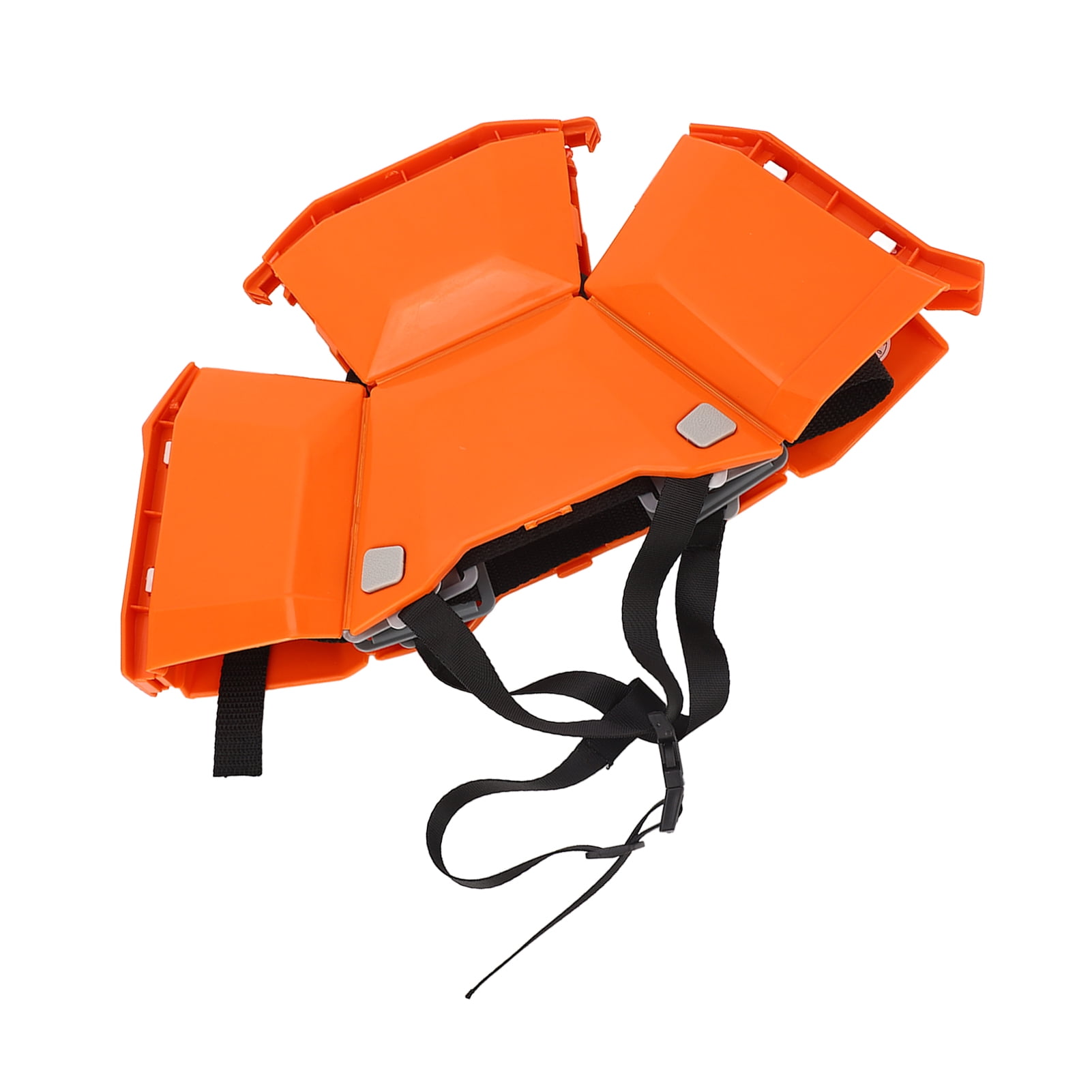 M Buder High Strength Plastic Foldable Helmet Portable Head Protection Safety Hard Hat for Outdoor Work Sports Travel Emergency Rescue (14.5 inches / 37 cm), Orange Color, 1 Pack