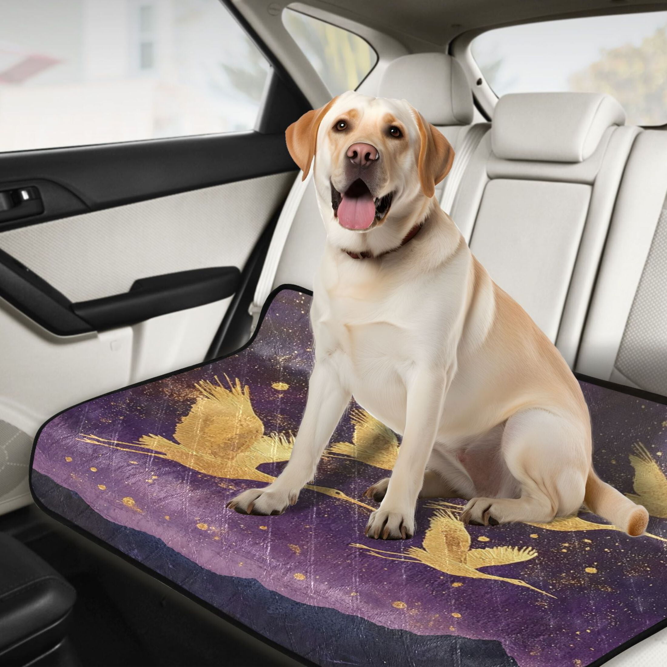 Qxltty Wild Crane Cat litter Pads Pet Set of 3 Diaper Mats Center Anti-leakage Layer Absorbent Soft and Comfortable