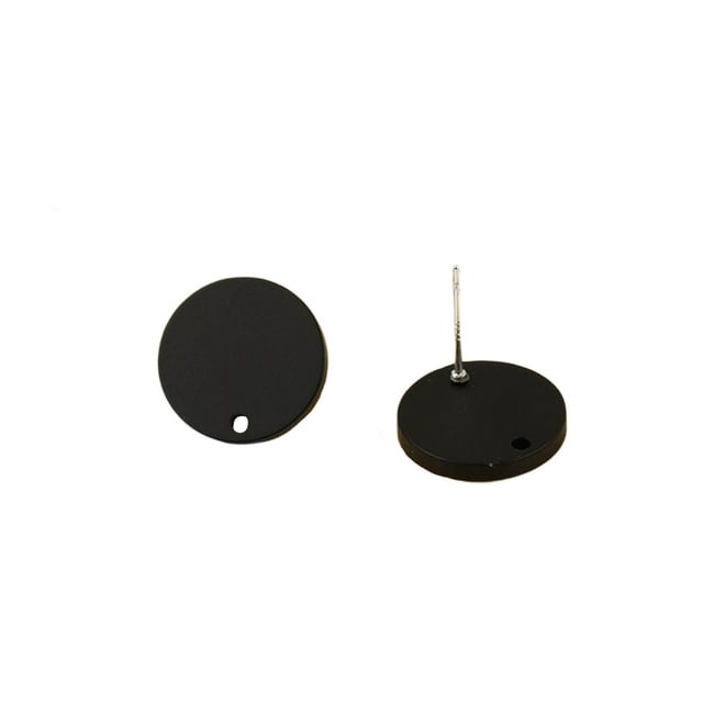 Componentes para pendientes Minnieouse 50 Piezas accesorios para encontrar joyas hechas a mano DIY Miscelánea Negro