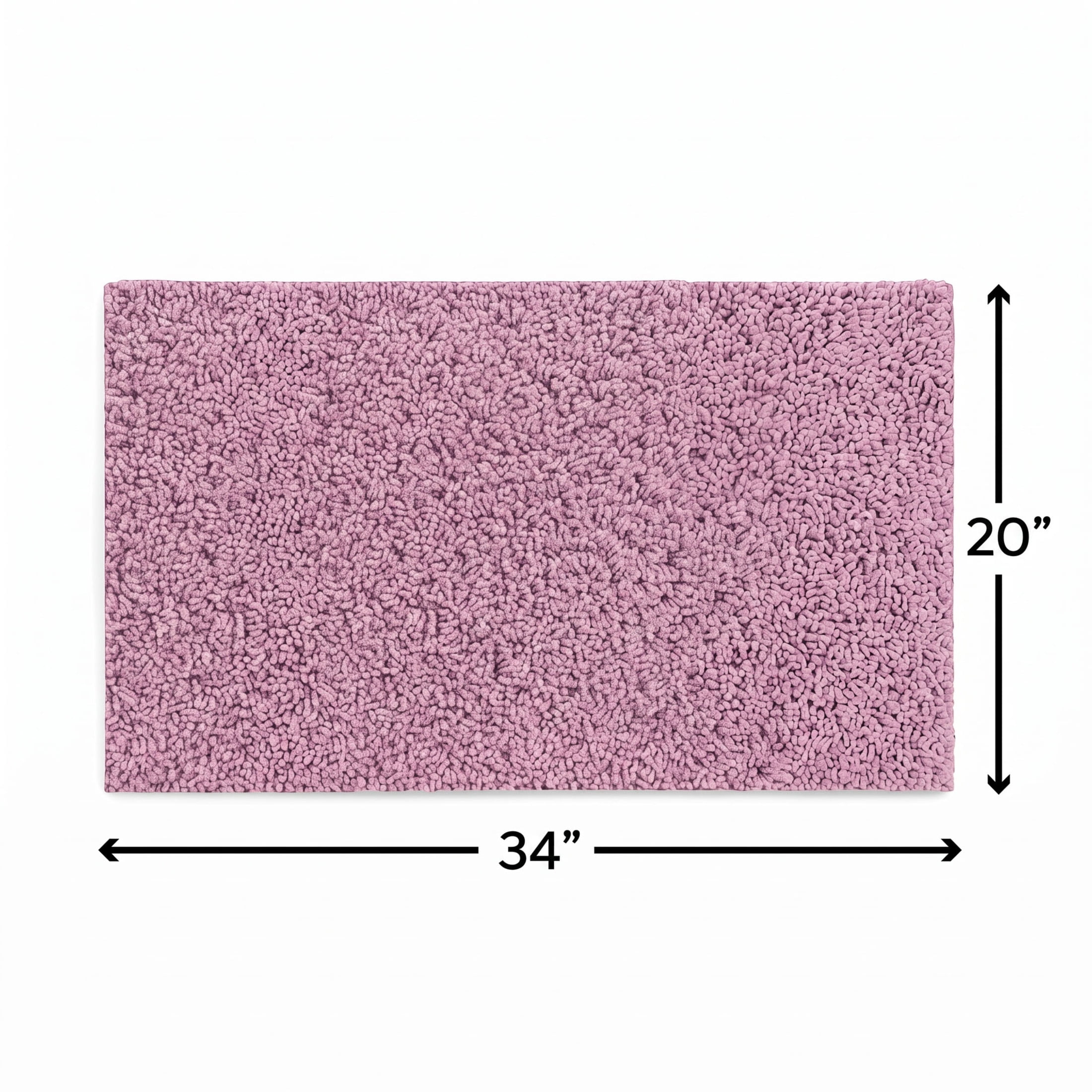 Better Homes & Gardens Ultra Soft Polyester Rug, Plush Absorbent Floor Rug with Skid-Resistant Backing, Machine Washable, 20" x 34", Violet Gem