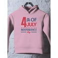 thumbnail image 3 of 4Th July Stars Banner Hoodie Toddler -Image by Shutterstock,  5 Toddler, 3 of 4