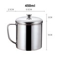 thumbnail image 4 of FANJIE Stainless Steel Water Milk Coffee Tea Cup Camping Mug Home Travel Tumbler, 4 of 5
