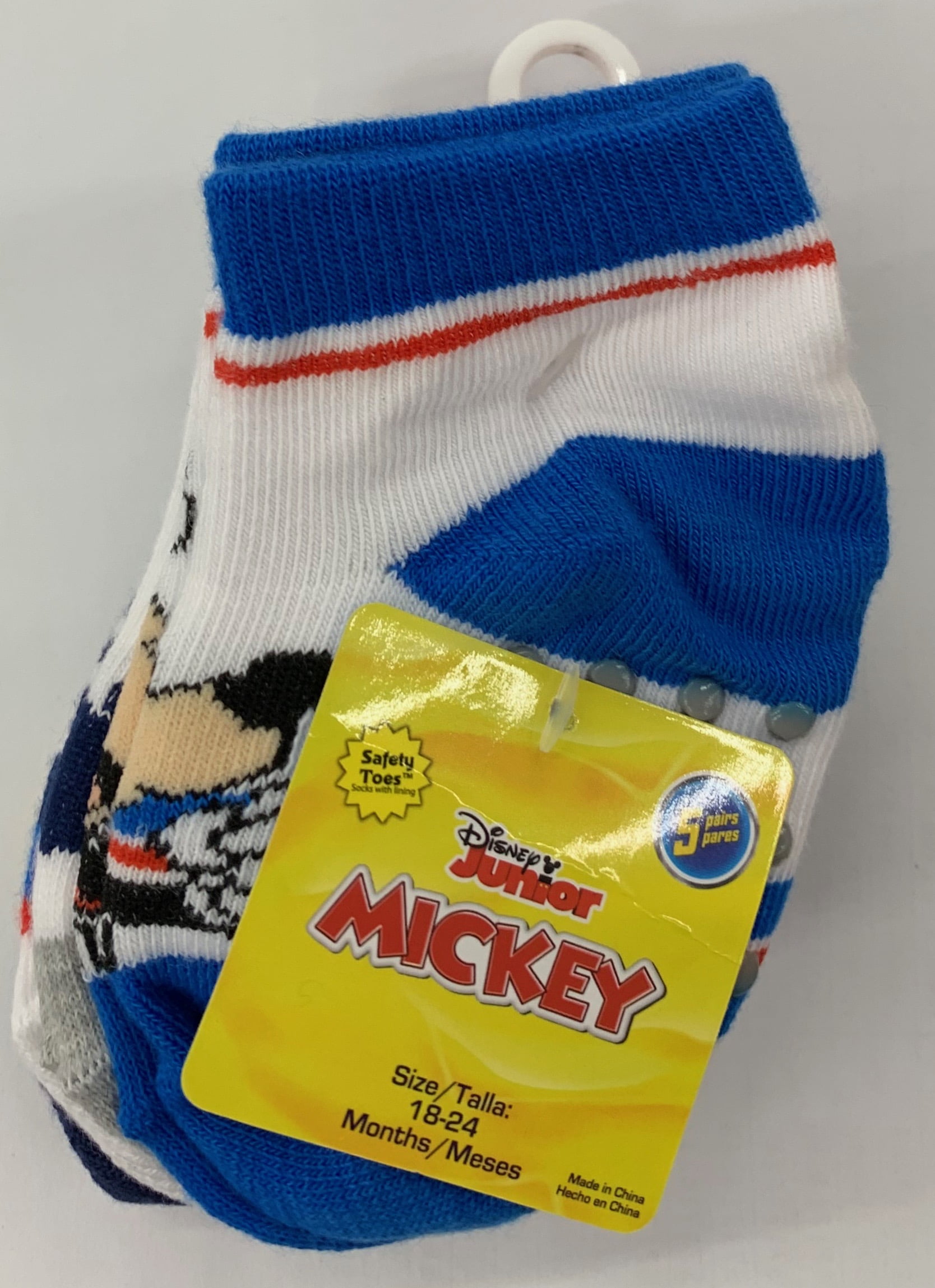 Disney Boys Socks Pack of 5 Mickey Mouse