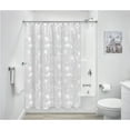 thumbnail image 2 of iDesign Waterproof PEVA Shower Curtain, Daisy, White/Frost, 2 of 6