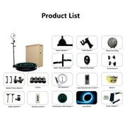 68cm/26.8 360 Photo Booth Machine for 1-2 People Parties,MWE 360 Selfie Automatic Slow Motion Spin Video Booth with Honeycomb Case