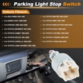 thumbnail image 3 of Interruptor de Luz de Freno Unique Bargains para GEO PRIZM 1993-1997 para HONDA CIVIC 1996-2000 Interruptor de Luz de Estacionamiento 8434032050/8434004030/8434047020 1 pieza, 3 of 7