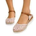 thumbnail image 6 of AXXD Women Dress Sandals Beige Wedge Gladiators Summer Mothers Day, 6 of 9