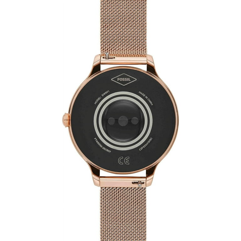 Fossil Gen 5E Smartwatch Rose Gold-Tone Stainless Steel Mesh 