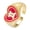 Gemini-Gold, variant on Women's Stainless Steel Creative 12 Constellations Heart Adjustable Wrap Open Ring Gold Gemini