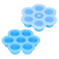 thumbnail image 4 of Sonew 7‑Grid Sky Blue Baby Food Box Silicone Food Storage Container W/Lid., 4 of 8