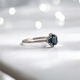 thumbnail image 2 of KANISHKAGEMS&JEWELS 5MM / 2Ct Vintage Montana Sapphire Engagement Ring Round Shape Blue Green Sapphire Women Jewelry Happy Holiday Gift Ring, 2 of 4