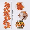 thumbnail image 4 of geerera Fall Decor Fall Garland for Home - 39.37" Artificial Orange Yellow Maple Leaf Vine with Hanging Loops, Fall Home Decor Leaves Decor Hanging Swag for Mantel Wall Doorway Autumn, 4 of 8