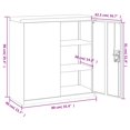 thumbnail image 4 of vidaXL File Cabinet Anthracite 90x40x90 cm Steel, 4 of 5