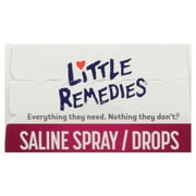 Little Remedies Saline Spray and Drops, Safe for Newborns, Gently Wash Away Mucus from Cold, 1 fl oz
