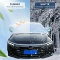 thumbnail image 3 of Car Snow Cover, Half Car Cover Sedan Waterproof All Weather, Winter Car Windshield Cover for Ice and Snow, Frost Guard Windshield Cover Universal Fit for Most Cars (Sedan), 3 of 13