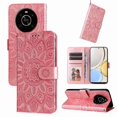 thumbnail image 3 of Funda tipo cartera GANGXUN para Honor Magic 4 Lite 4G/5G , diseño girasol, cuero PU, soporte, cierre magnético, tarjetero, 3 of 5